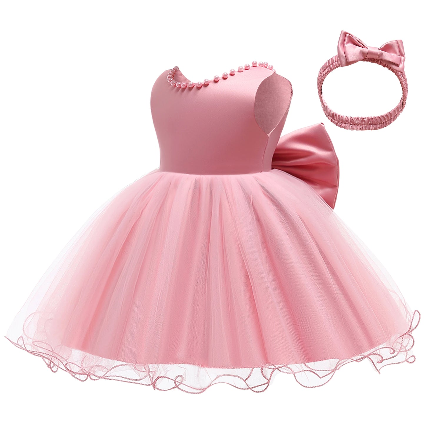 1st Year Birthday Dress Summer Newborn Baby Girls Dress For Baby Lace Dot Princess Dresse