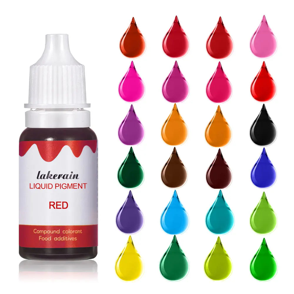10ml Lip Gloss Liquid Pigment Flavor Essence Oil Drop for Clear Lip Gloss Base Gel Lip Glaze Odorless Moisturizing Lipgloss Base