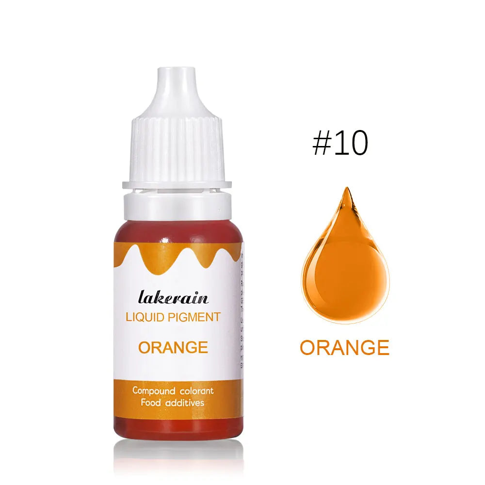 10ml Lip Gloss Liquid Pigment Flavor Essence Oil Drop for Clear Lip Gloss Base Gel Lip Glaze Odorless Moisturizing Lipgloss Base