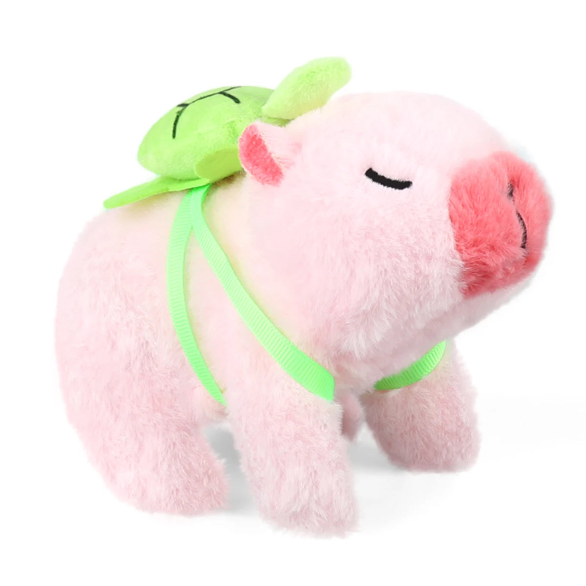1Pc Plush Walking Sound Moving Pet Kids Electric Capybara Back Turtle Toy