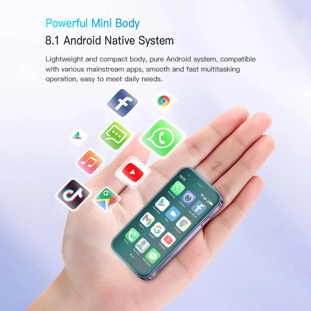 SOYES XS15 Smart Phone Mini Phone Android8.1 3.0 Inch Display 2GB RAM 16GB ROM Dual SIM Standby Play Store 3G Little PhoneSOYES