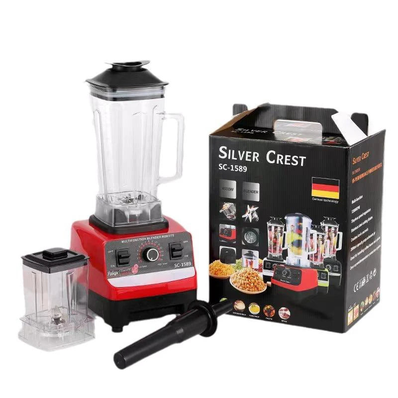 2000W Efficiently Blender Stationary Mixer Food Processor Ice Smoothies 2-in-1 Durable High Power Juicer Blender for Kitchen