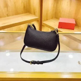 New Fashion Luxury Design Leather Hobo Shoulder Bag Women Small Clutch Handbag Purse Female Underarm Bag
