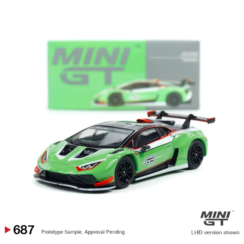MINIGT 1:64 Huracan GT3 EVO2 #83 Pink alloy car model 772 687