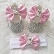 Dollbling Baby Girl Leopard Design Luxury Crown Jewelry Diamond Bling Ballerina Shoes First Communion Outfit Nursery Decoration