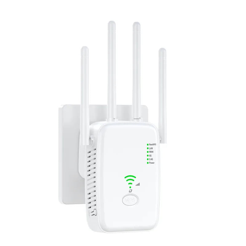 5Ghz WIFI Booster Repeater 1200Mbps Wireless WiFi Extender 2.4G/5GHz Network Amplifier Router Long Range Signal Repeater