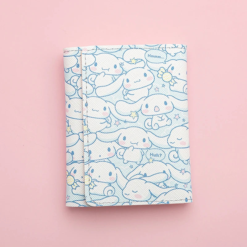 Cartoon Sanrio Kuromi Pochacco Cinnamoroll Multi-slot Wallet Pu Coin Purse With Card Slot Credit ID Card Storager For Women Gift