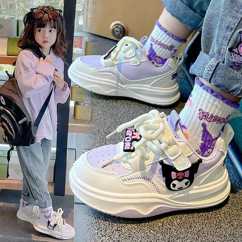Children's Cute Melody Casual Board Shoes Girl's Cartoon Sneakers