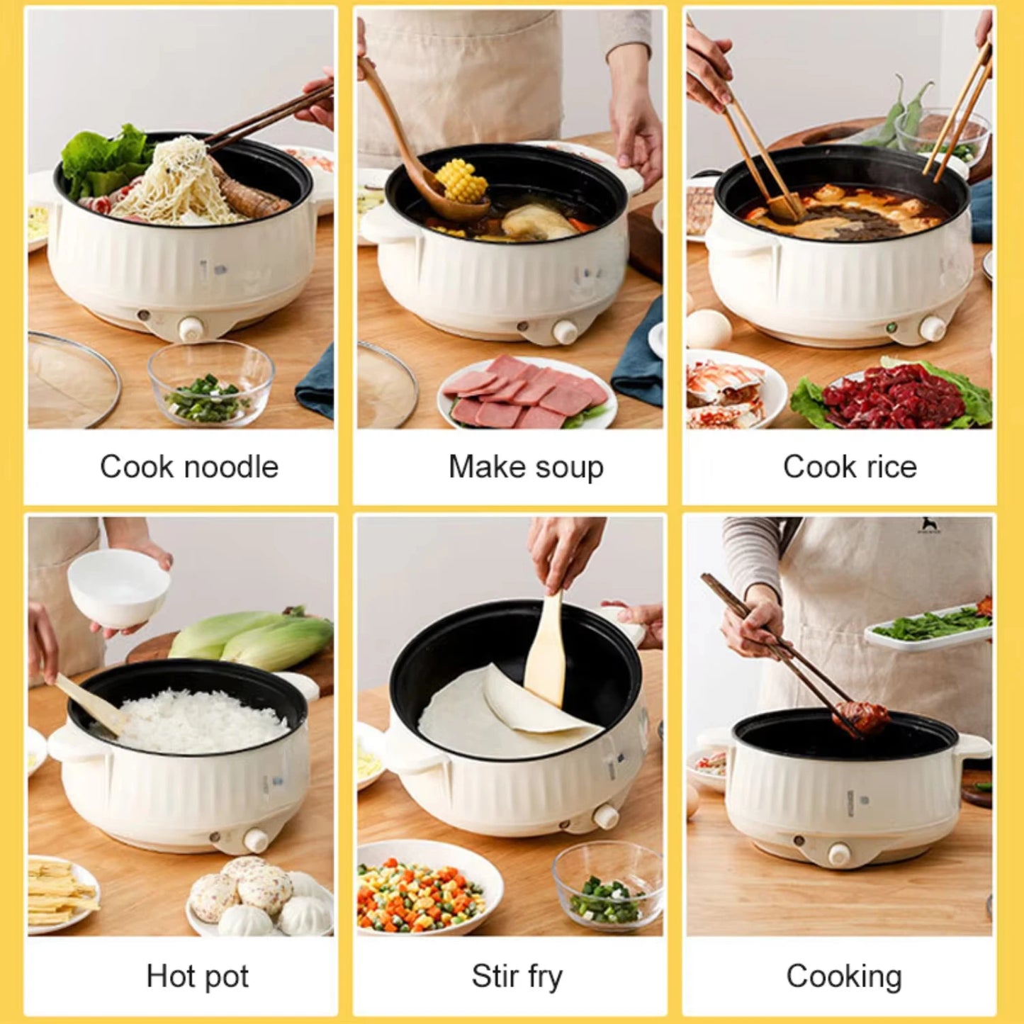 Convenient, Versatile Double Layer Non-Stick Compact Rice Cooker and Hot Pot - Ultimate Multifunctional Cooking Appliance for Bu