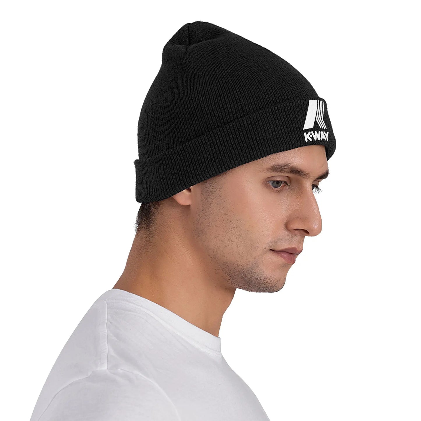 K-Ways Logo Knitted Hat Beanies Autumn Winter Hat Warm Acrylic Street French Brand Cap for Men Women Gift