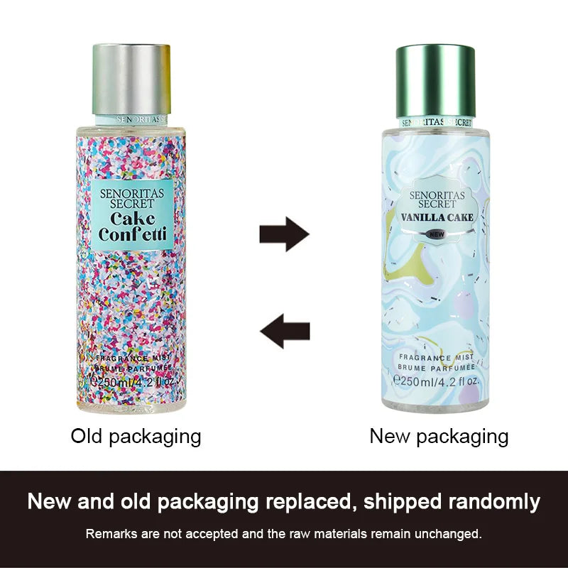 250ML Vanilla Perfume Flower Fruit Fragrance Mist Woman Date Scent Long-Lasting Good Girl Parfume Body Spray Car Air Freshener