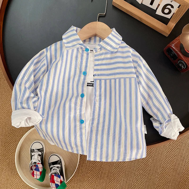 DIIMUU Spring Autumn Kids Baby Boys Cotton Clothes Shirt Toddler Girls Tee Clothing Children Wears Infant Blouse