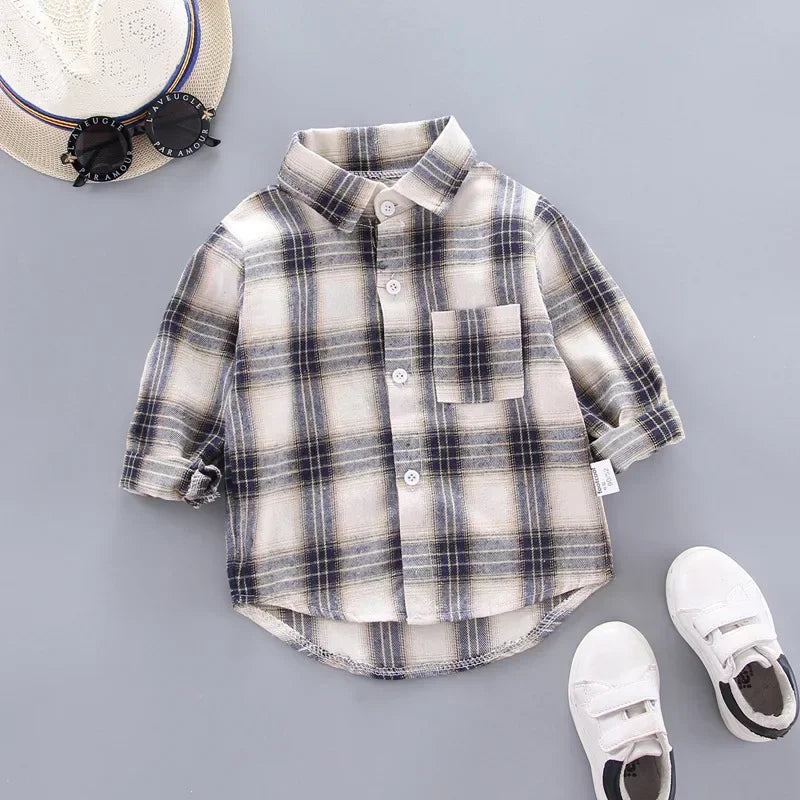 DIIMUU Spring Autumn Kids Baby Boys Cotton Clothes Shirt Toddler Girls Tee Clothing Children Wears Infant Blouse