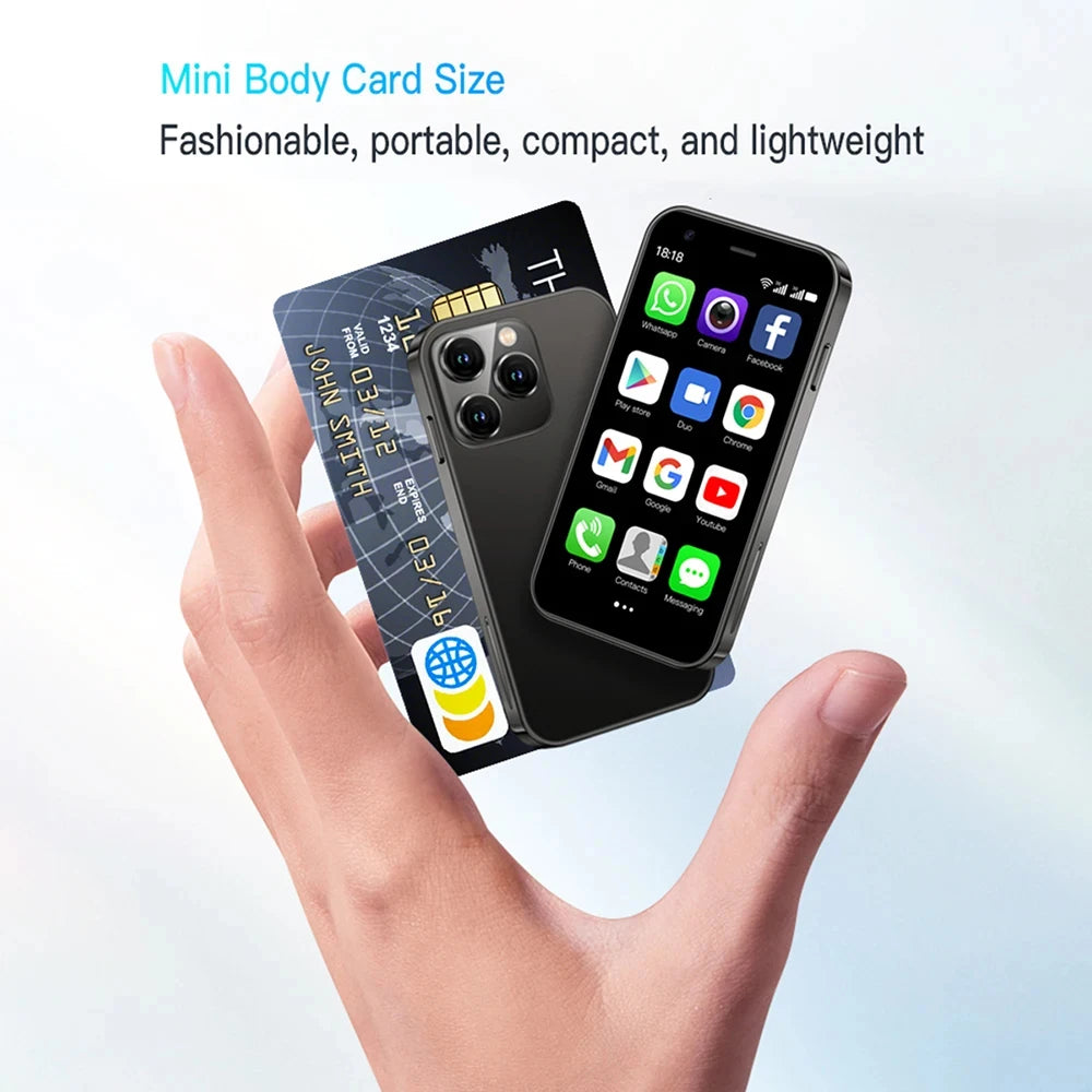 SOYES XS15 Smart Phone Mini Phone Android8.1 3.0 Inch Display 2GB RAM 16GB ROM Dual SIM Standby Play Store 3G Little PhoneSOYES