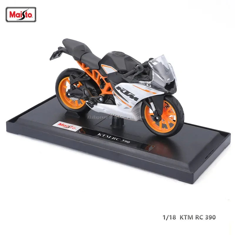 Maisto 1:18 Kakawasaki NINJA H2R KTM RC 390 YZF-R1 Naked V4 S YAMAHA MT-07 2018 Alloy Motorcycle Model Collection Gift Toy