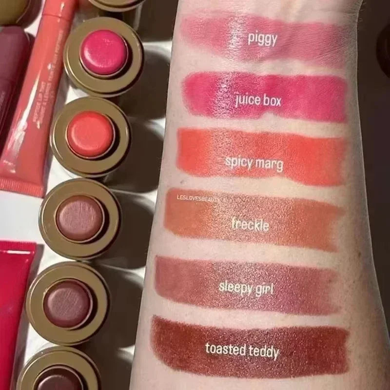 Rhod Blush Stick Cream New Hailey Lip and Cheek Pocket Rouge Piggy Authentic Girl Make Up Set