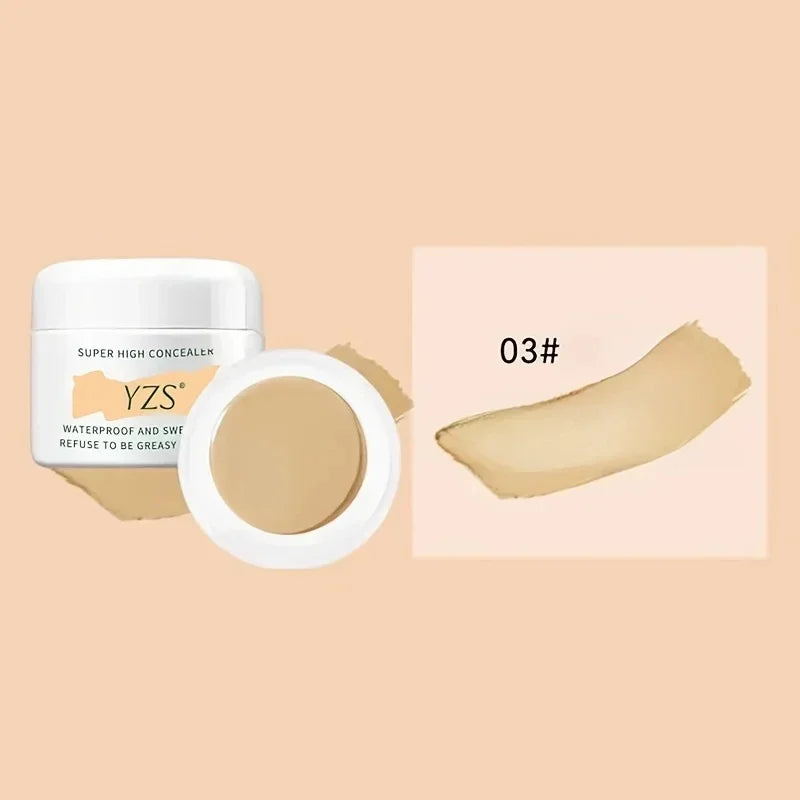 Waterproof Full Coverage Concealer for Tattoos Scars Acne Marks Dark Circles Natural Finish Foundation For All Skin Tones Makeup