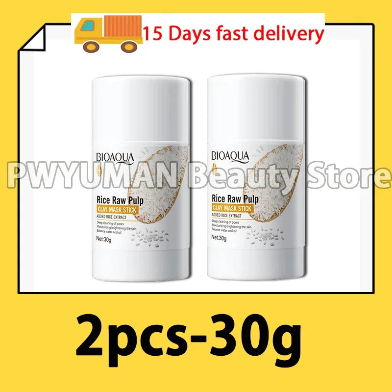 Facial Remove Blackhead Rice Solid Mask Acne Blemish Black Dots Clean Face Shrink Pores Stick Cream Brighten Korean Skincare New