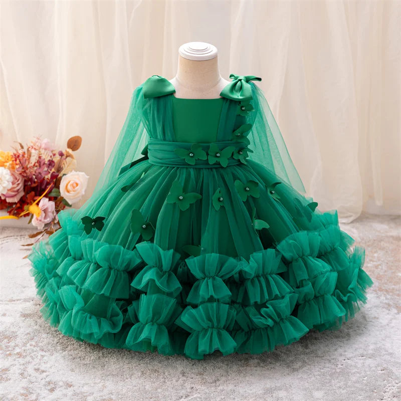 The first Christmas costume of the new 0-6-year-old girl children's children's clothing baby one-year-old birthday party dresses