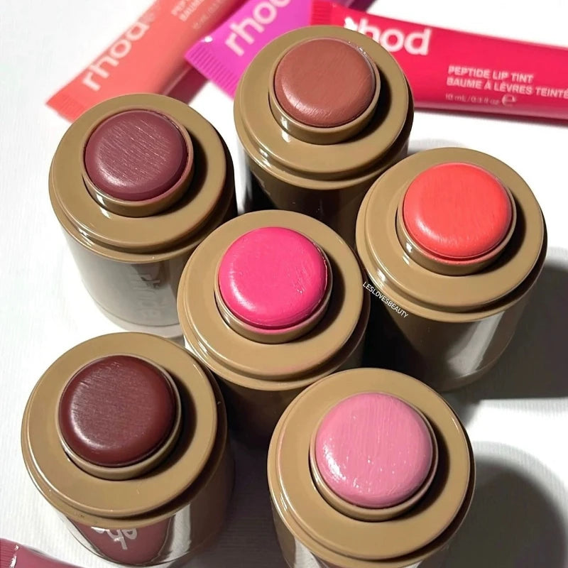Rhod Blush Stick Cream New Hailey Lip and Cheek Pocket Rouge Piggy Authentic Girl Make Up Set