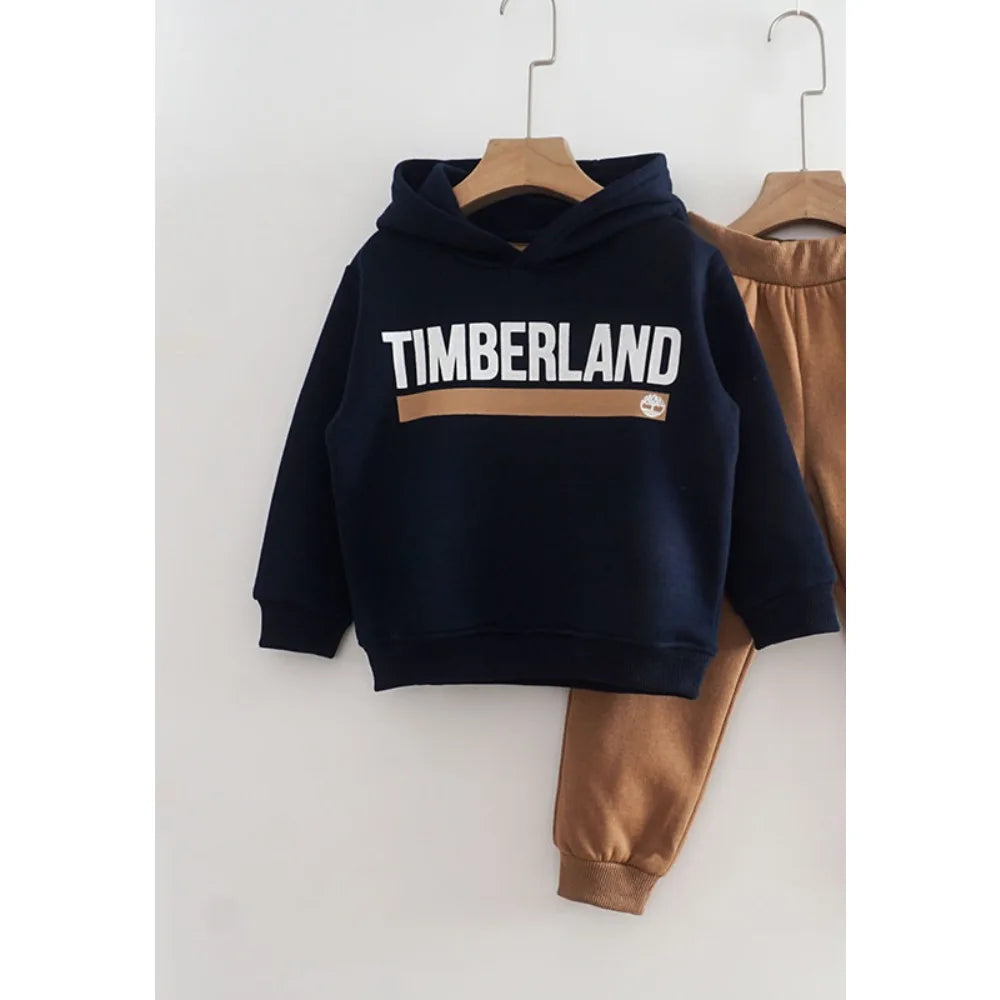 Hot Selling Large Children's Black Hoodie Boys and Girls Baby New Cotton Printed Top Spring and Autumn Fashion Casual Coat