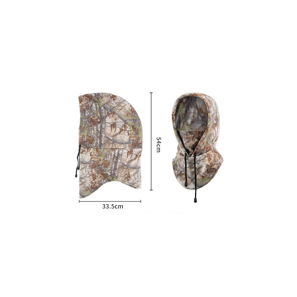 Winter Cycling Men Polar Fleece Warmer Beanies Women Camouflage Full Face Mask Thickened Helmet Liner Sport Ski Balaclava Cap