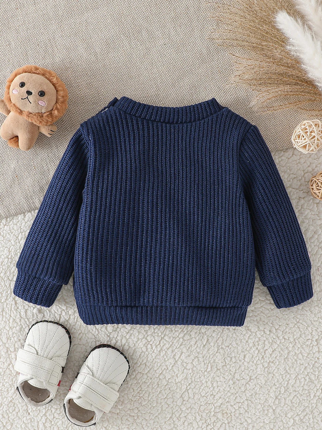 Baby Boys Long Sleeve 3M-3Y Cute Cartoon Bear Sweater For Spring/ Fall Outwear Clothing