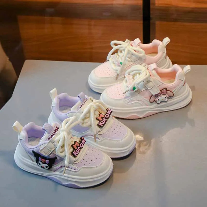 Children's Cute Melody Casual Board Shoes Girl's Cartoon Sneakers