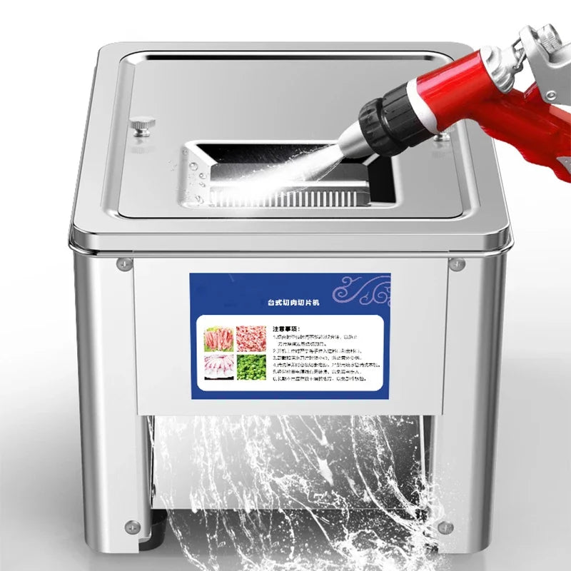 2.5/3.5/5/7/10/15/21MM Electric Meat Slicer Commercial Household Grinder Automatic Fish Cutter Fillet Shredded 150KG/H 850W