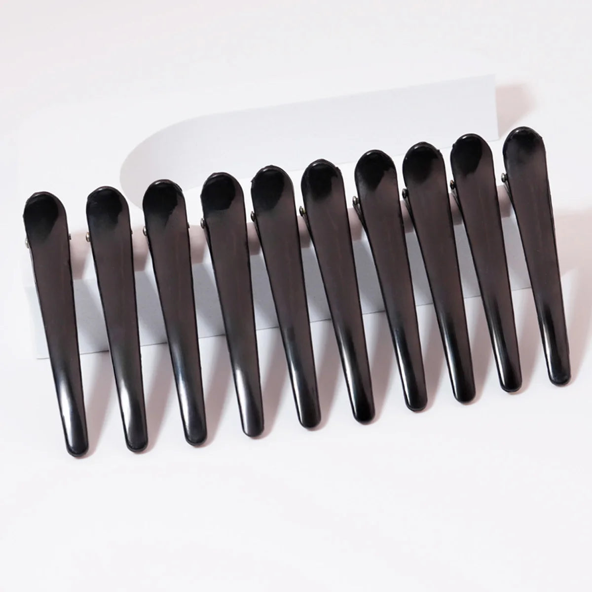 10pcs plastic ducktooth clip, suitable for female styling, anti slip hair clip for thick and sparse hair