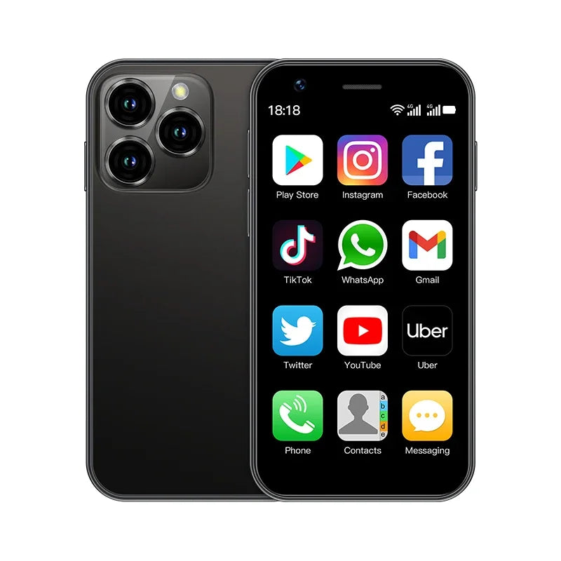 SOYES XS15 Smart Phone Mini Phone Android8.1 3.0 Inch Display 2GB RAM 16GB ROM Dual SIM Standby Play Store 3G Little PhoneSOYES