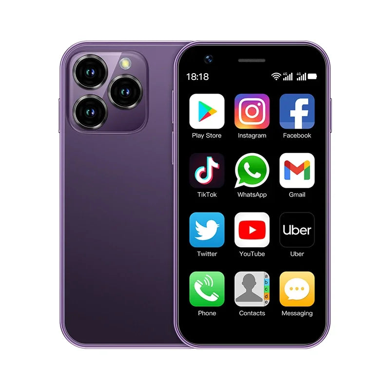 SOYES XS15 Smart Phone Mini Phone Android8.1 3.0 Inch Display 2GB RAM 16GB ROM Dual SIM Standby Play Store 3G Little PhoneSOYES