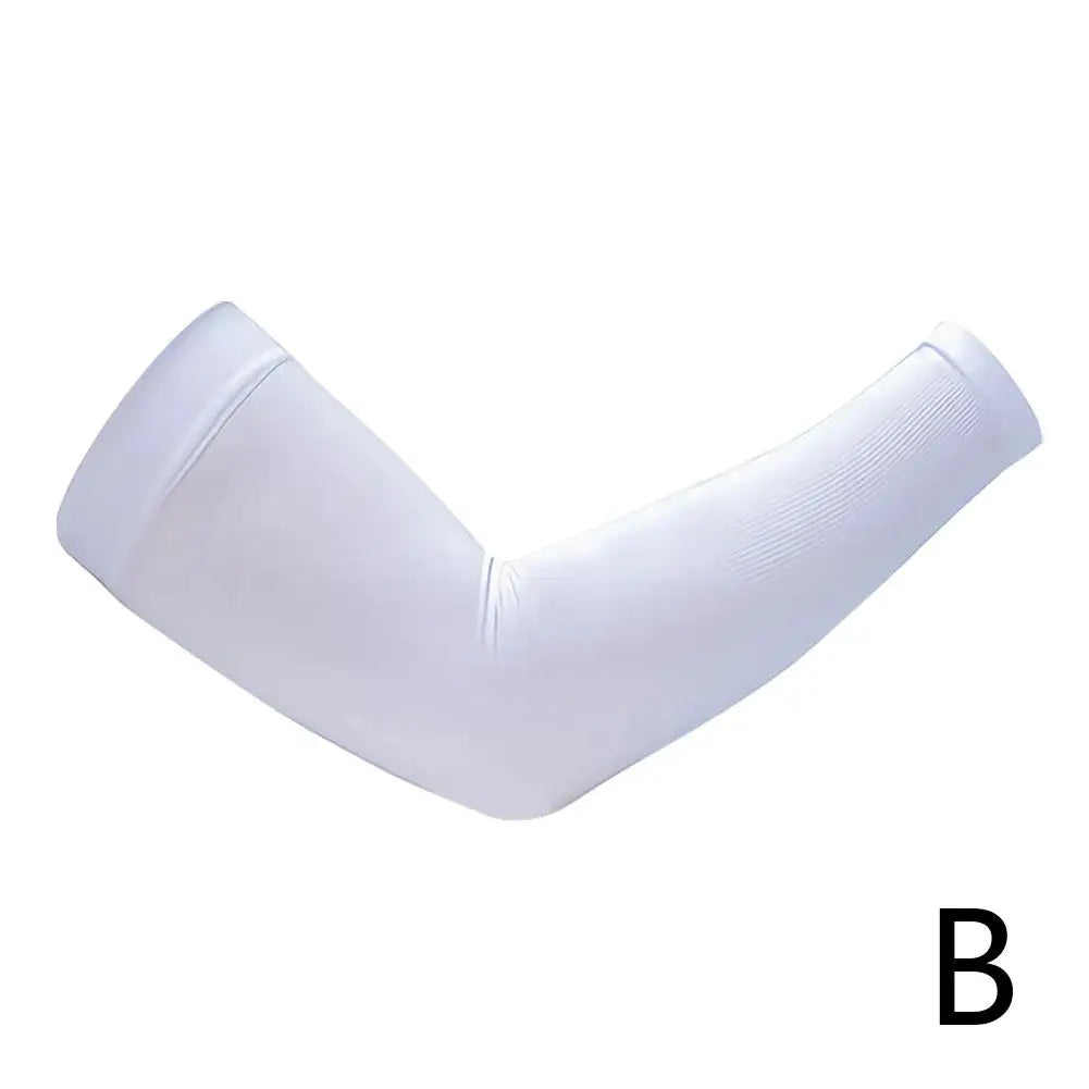1 Pair Summer Cooling Arm Sleeves For Strong Man Outdoor Sports Ice Silk Breathable Anti UV Sun Protection Gloves Armguards