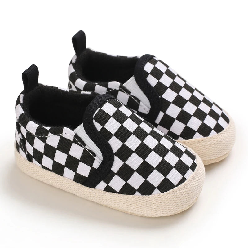 Black Fashion Casual Shoes Newborn Boys And Girls Non Slip First Walkers