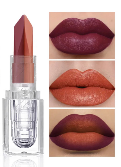 2 Colors Waterproof Velvet Lipstick Easy To Wear Longstay Lip Stick