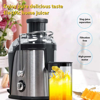 Electric Juicer 400W Stainless Steel Centrifugal Fresh Juice Machine Easy to Clean and Anti-Drip 2 Speeds Fruit Vegetable Juicer