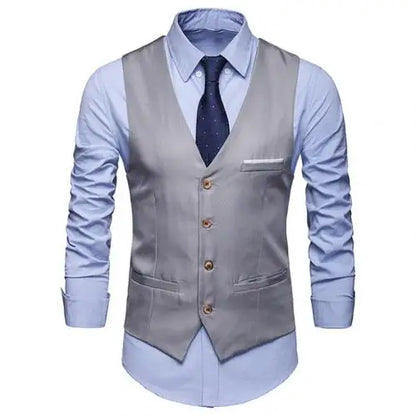 I -Jewelry S-6XL Mens Suit Vest Male Waistcoat Gilet Homme Casual Sleeveless Formal Business Vest chaleco hombre