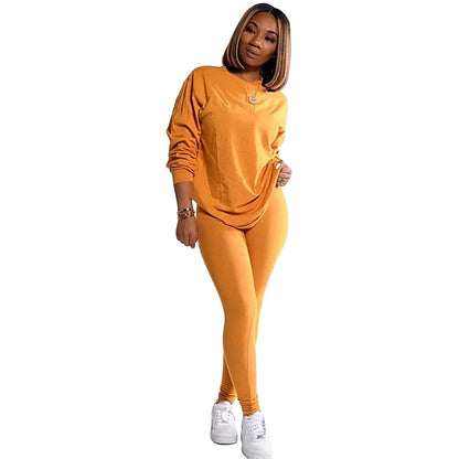 new two piece set women 2 piece set stacked leggings clothes for women outfits stacked pants tracksuit