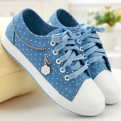 Girls Shoes Women Sneakers Spring/autumn 2024 New Denim Sneakers Woman Designer Zipper Student Sport Shoes Vulcan Espadrilles