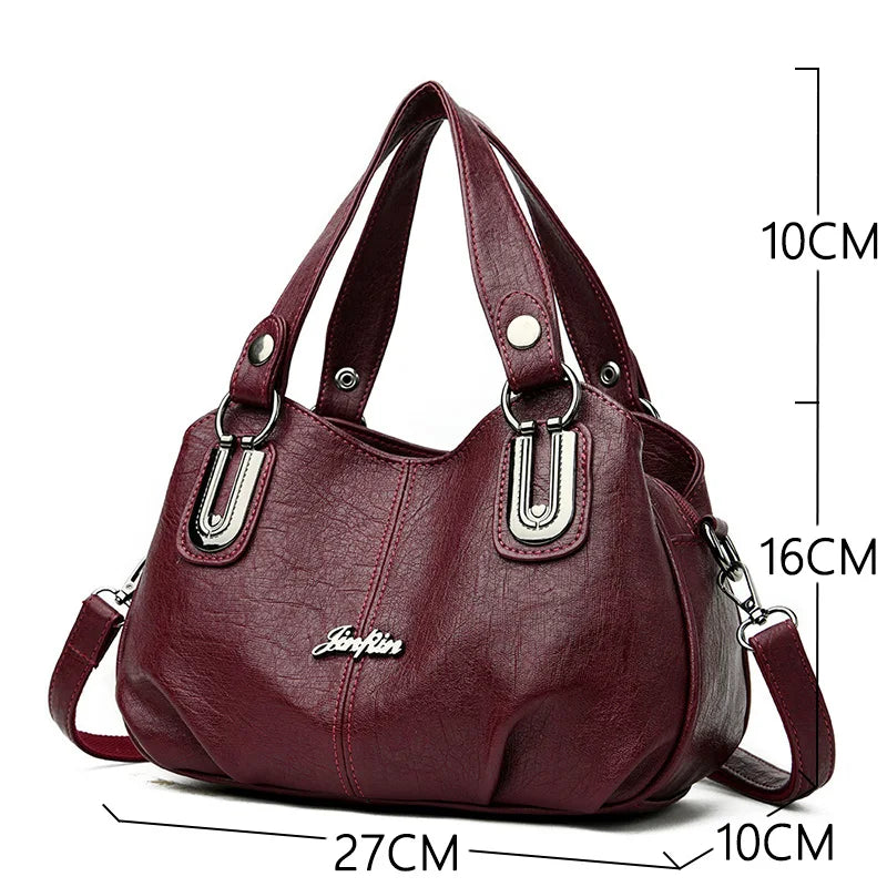 2024 New Brand Soft Leather Messenger Bag Luxury Handbag Women Bags Designer Handbags High Quailty Shoulder Bags Tote Sac A Main