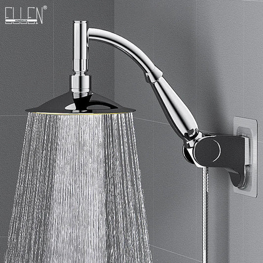 Bathroom 6 ”8 inch shower head ABS Chrome shower head water saving bathroom rain spa square handheld ELA087