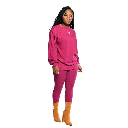 new two piece set women 2 piece set stacked leggings clothes for women outfits stacked pants tracksuit