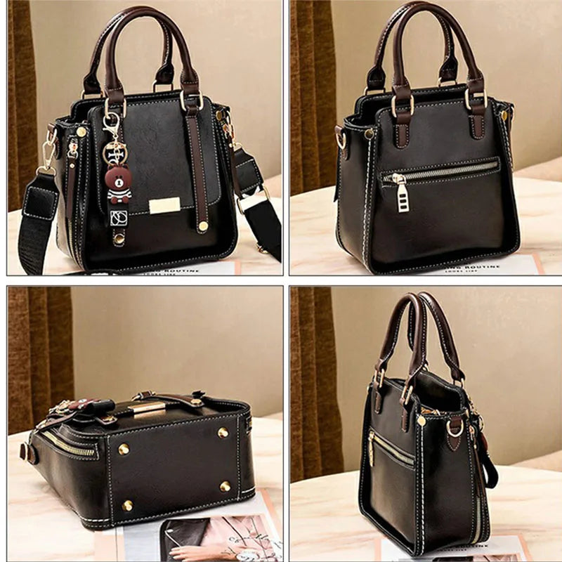 Fashion PU Leather Ladies HandBags Women Messenger Bags Totes Crossbody Shoulder Bag Boston Hand Bags Hot Sale Bolsa Feminina