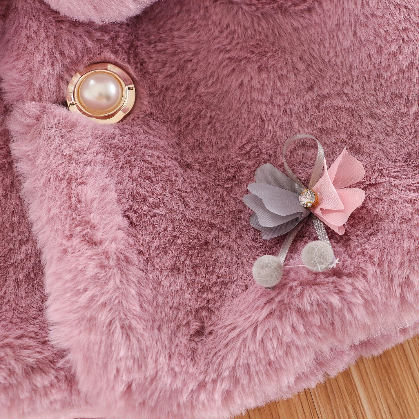 Baby Girl Clothes Winter Jacket Girl Wool Sweater Toddler Windbreaker Fall Winter Warm Cloak Cardigan Bow-Knot Coat Clothes