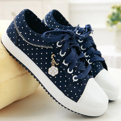 Girls Shoes Women Sneakers Spring/autumn 2024 New Denim Sneakers Woman Designer Zipper Student Sport Shoes Vulcan Espadrilles