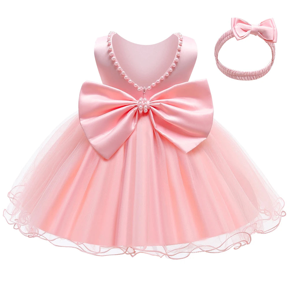 Baby Christmas Costume Christening Princess Dress For Baby Girls Wedding Kids Infant 1st Birthday Party Dress Newborn Clothes