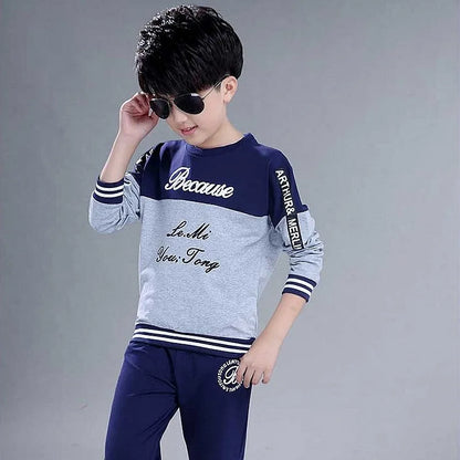 Boys clothes sport suit casual boys clothing sets 2024 autumn letter two pieces children clothing set kids tracksuit clothes