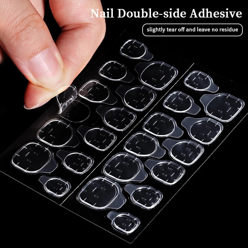 24pcs Short Sqaure Fake Nails for Summer Black Lace Press on Nail Simple False Nail Tips