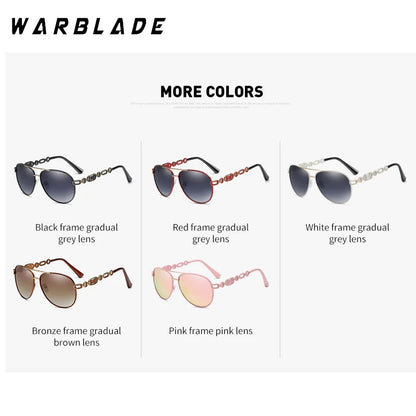 High Quality Women Pilot Polarized Sunglasses Vintage Metal Hollow Driving Sun Glasses UV400 Shades Eyewear Gafas De Sol Mujer