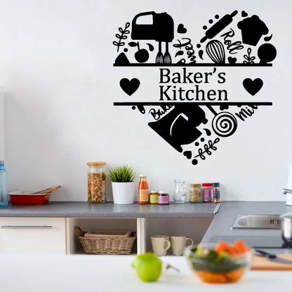 Diy Custom Name Kitchen Wall Stickers Home Decoration Accessories For Kitchen Decoration Wall Decal Home Decor